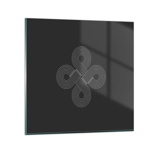 Quadro em vidro - No espírito celta - 30x30 cm