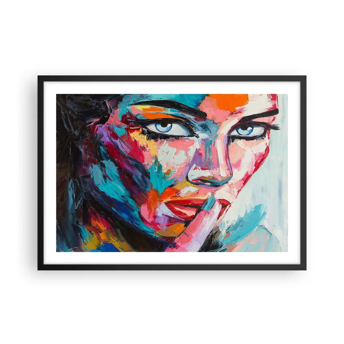 Pôster com moldura preta - O nosso primeiro segredo - 70x50 cm