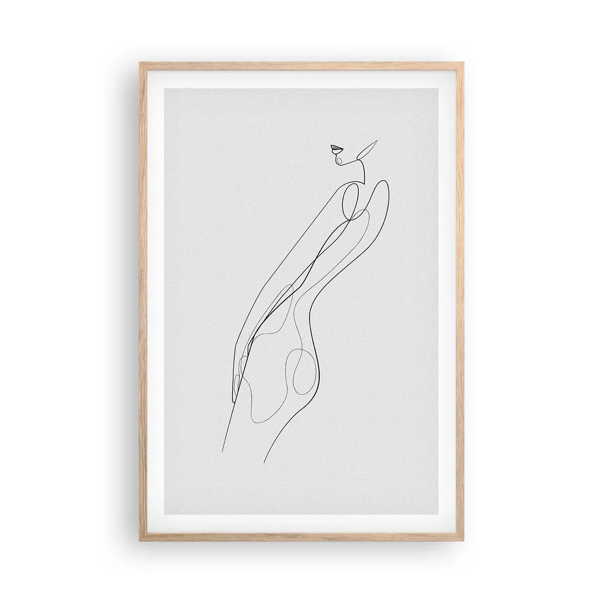 Pôster com moldura de carvalho claro - Apenas uma promessa - 61x91 cm