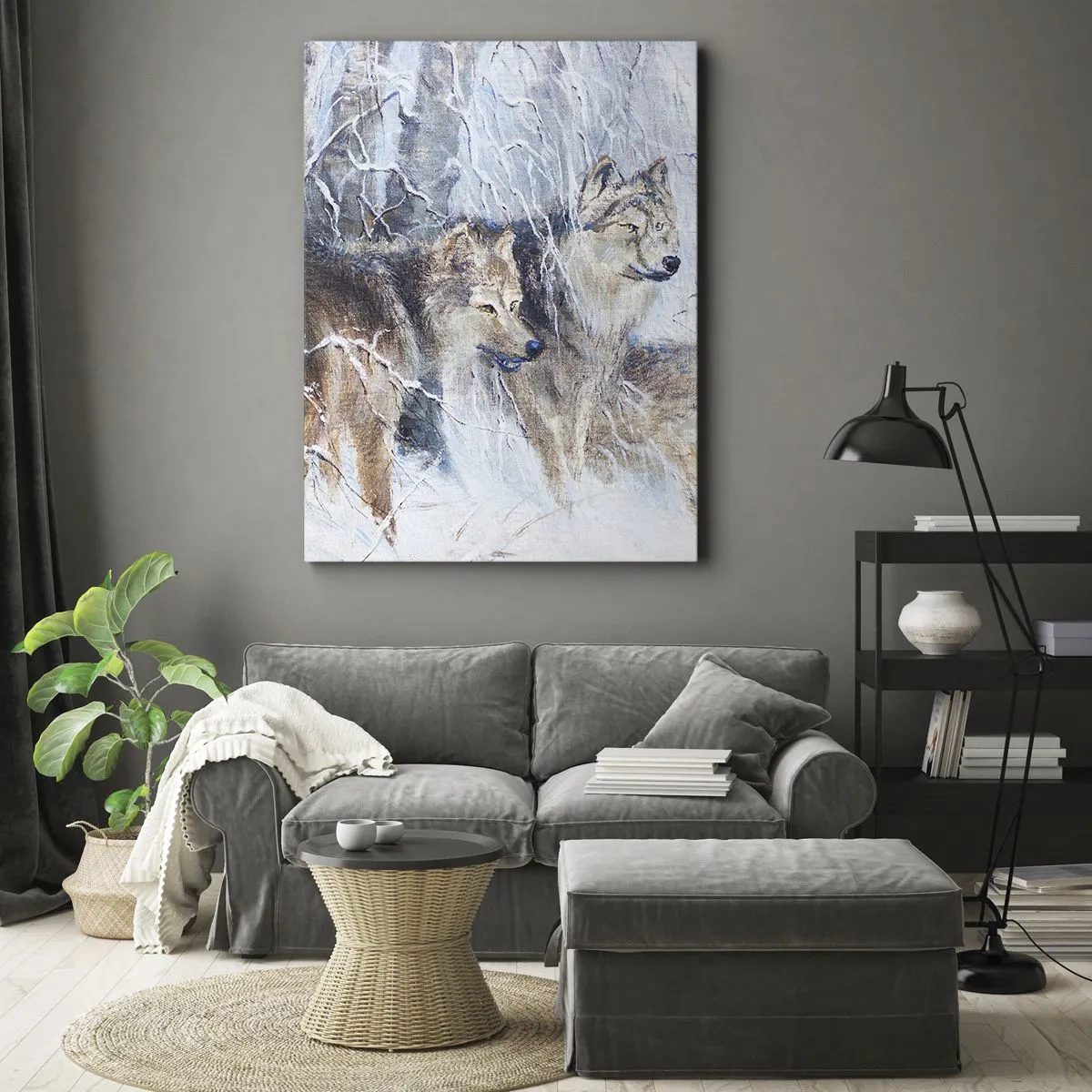 Quadro em tela - Atenção! Está a vir... - 50x70 cm