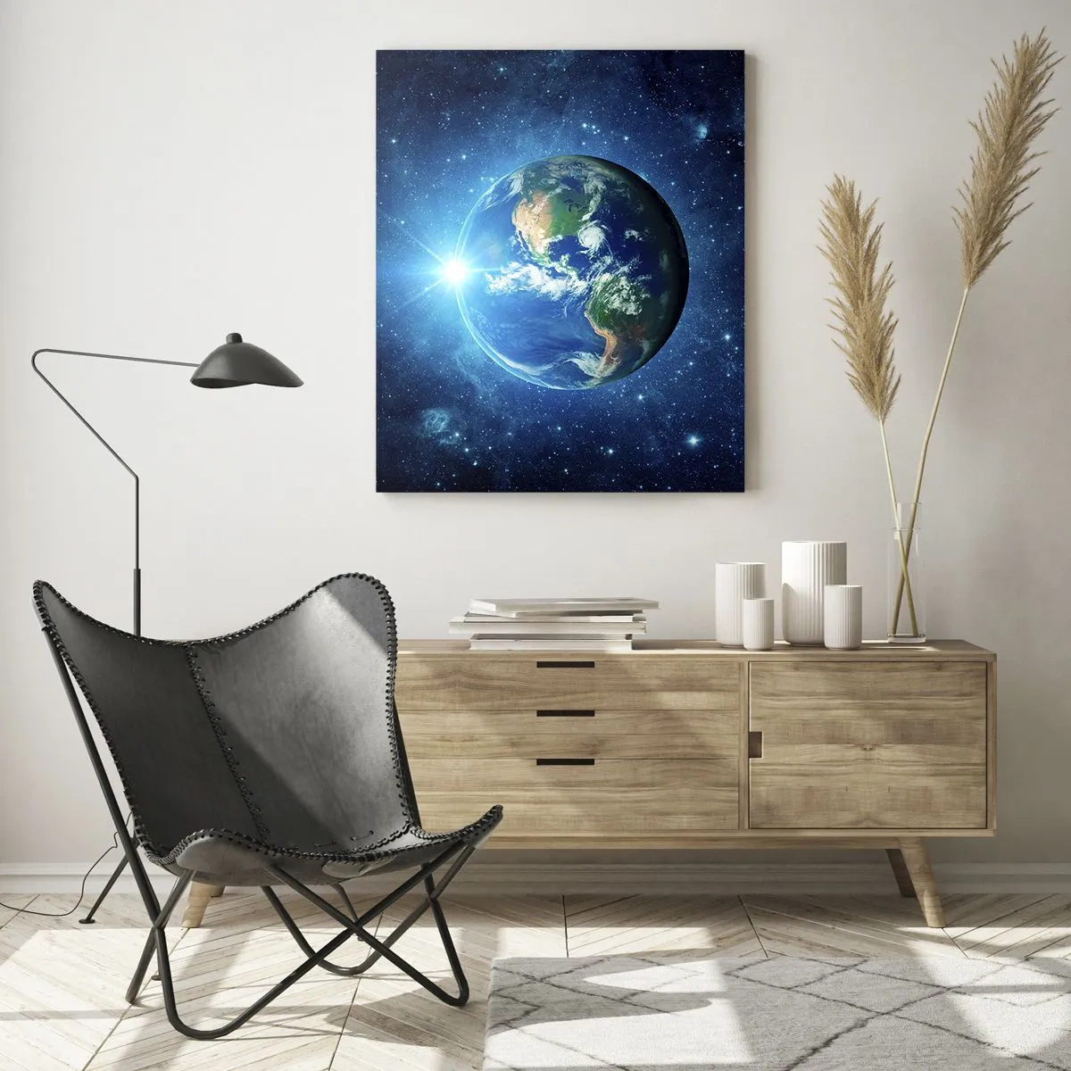 Quadro em vidro - Estamos no céu - 50x70 cm