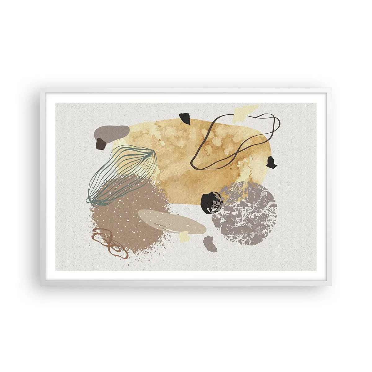 Pôster em moldura branca - Plumcologia aplicada - 91x61 cm