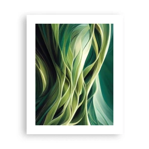 Pôster - Jogo verde abstrato - 40x50 cm