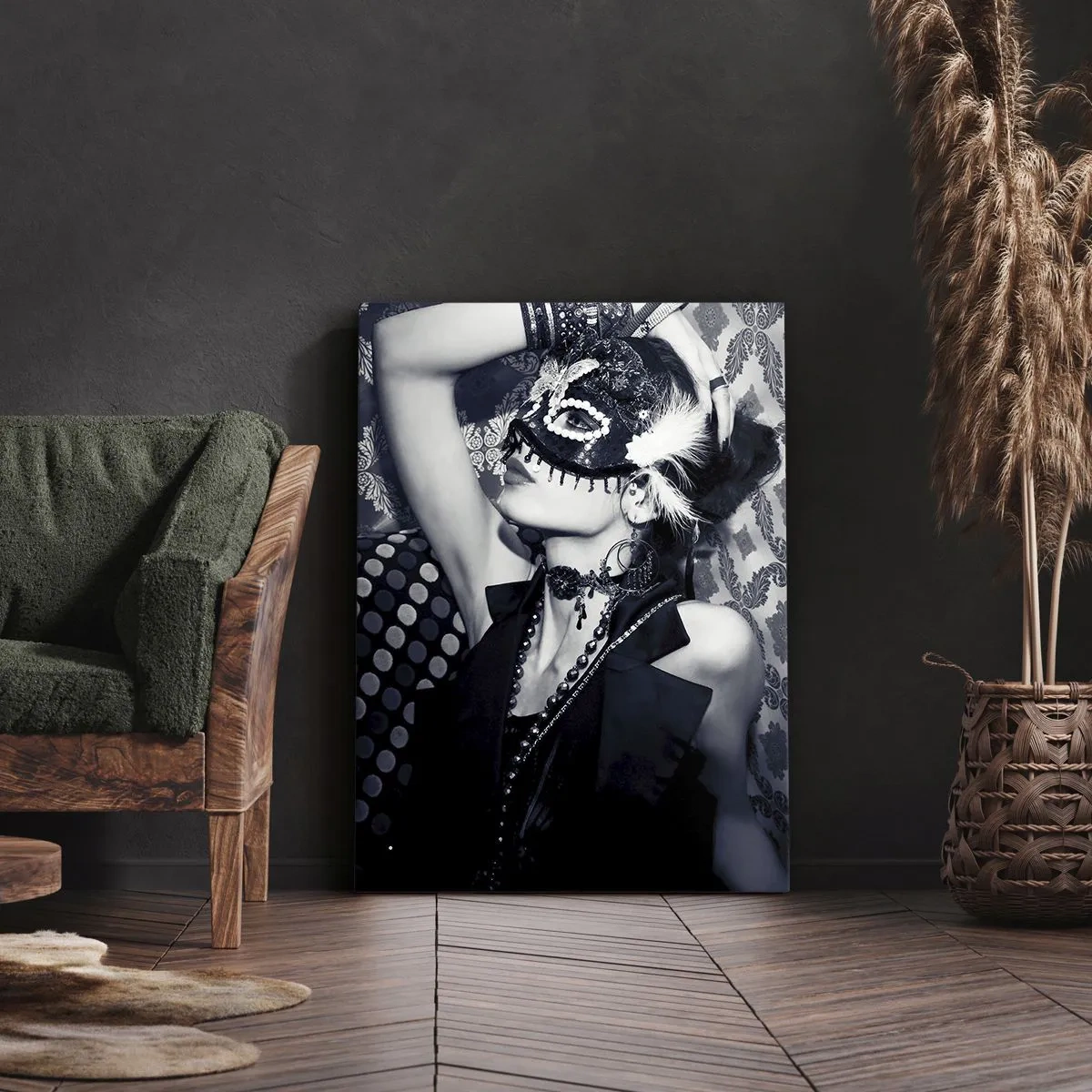 Quadro em tela - Decorações, ornamentos, desenhos... - 55x100 cm