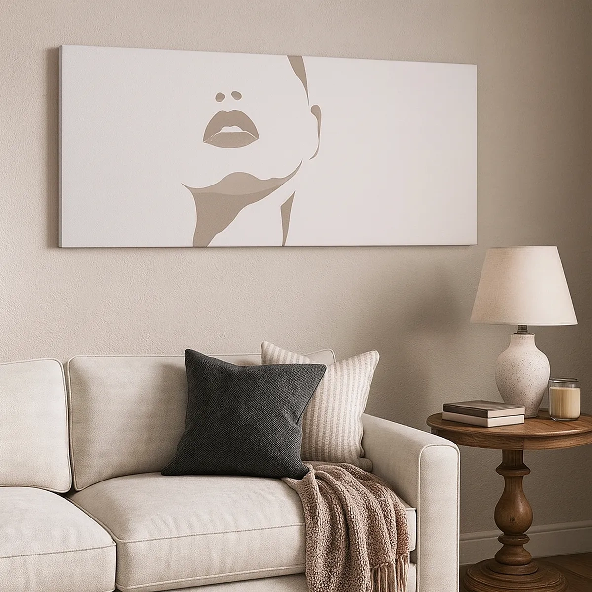 Quadro em tela - Feito de luz e sombra - 30x30 cm