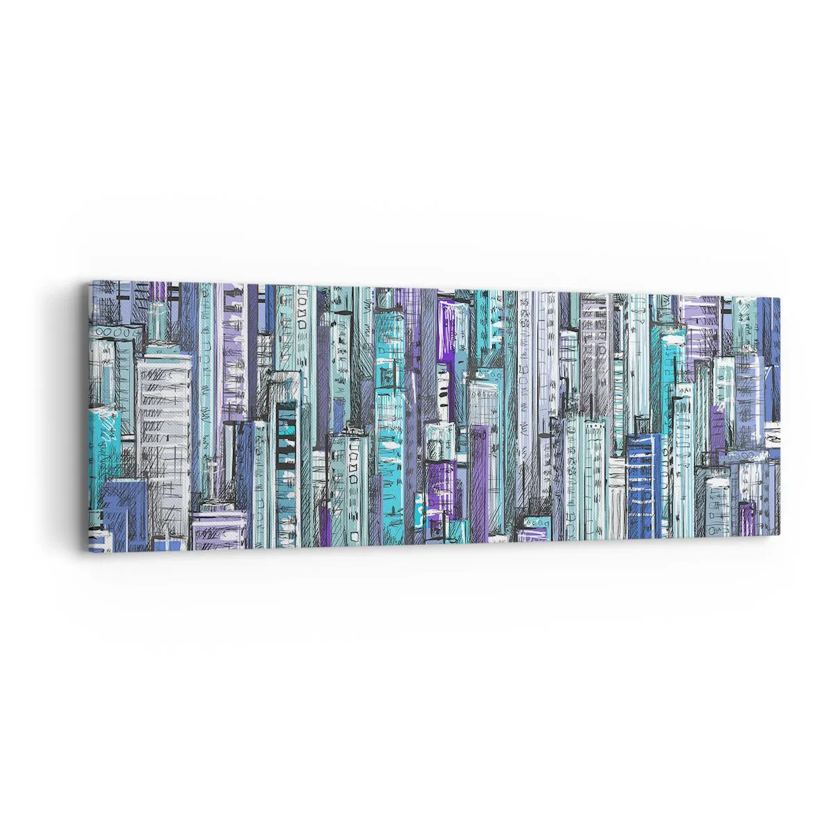 Quadro em tela - Azul do céu - 90x30 cm