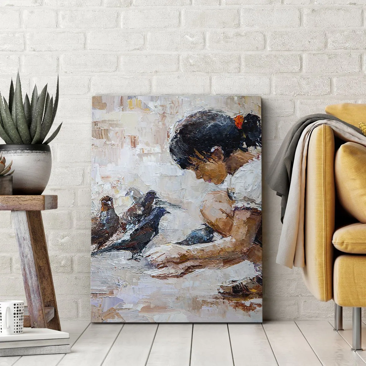 Quadro em tela - Pequenos e queridos - 50x70 cm