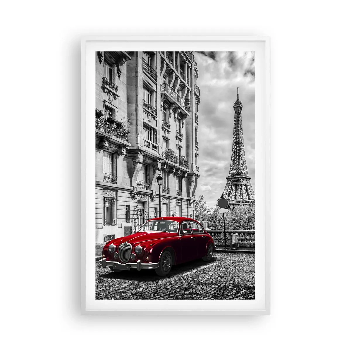 Pôster em moldura branca - Predador na cidade - 61x91 cm