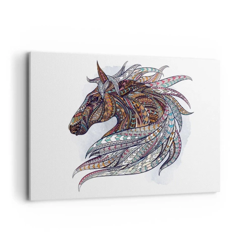 Quadro em tela - Corcel do guerreiro celta - 120x80 cm