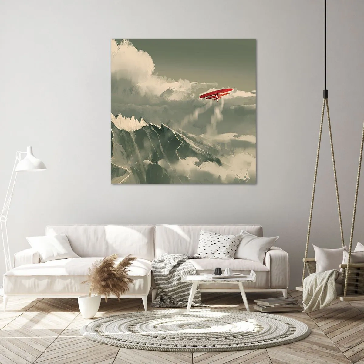 Quadro em tela - O pioneiro destemido - 30x30 cm