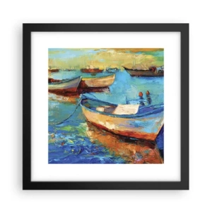 Pôster com moldura preta - Na baía do sul - 30x30 cm