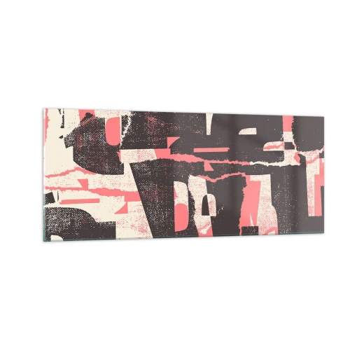 Quadro em vidro - Todo esse barulho - 100x40 cm