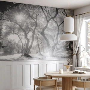 Papel de Parede Premium Sand - No olival - Floresta, Inverno, Árvores - 100x70 cm