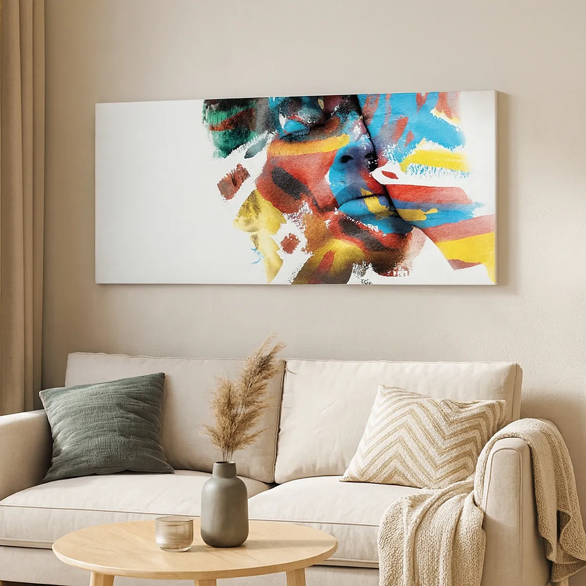 Quadro em tela - Personalidade colorida - 30x30 cm