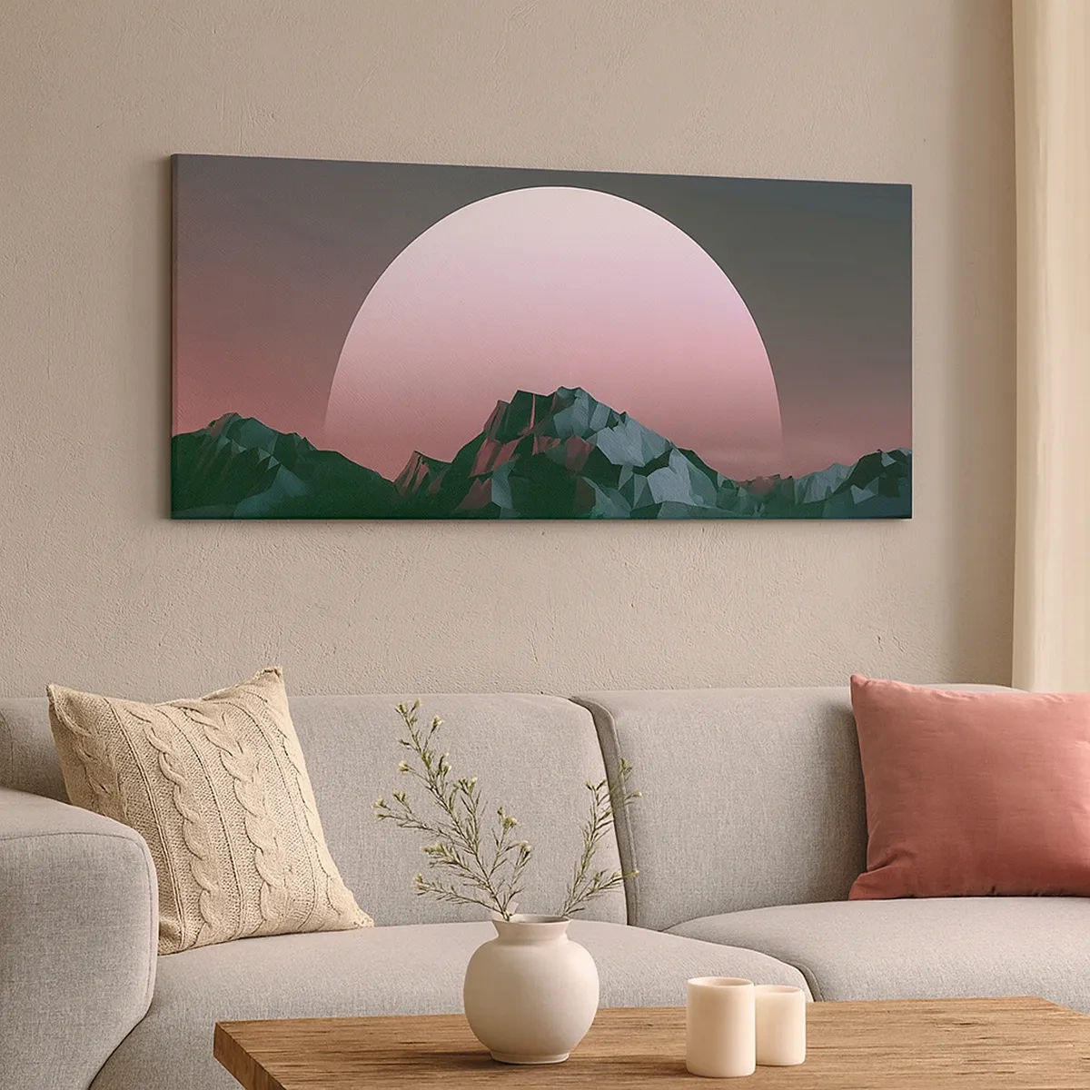 Quadro em tela - Numa galáxia vizinha - 30x30 cm