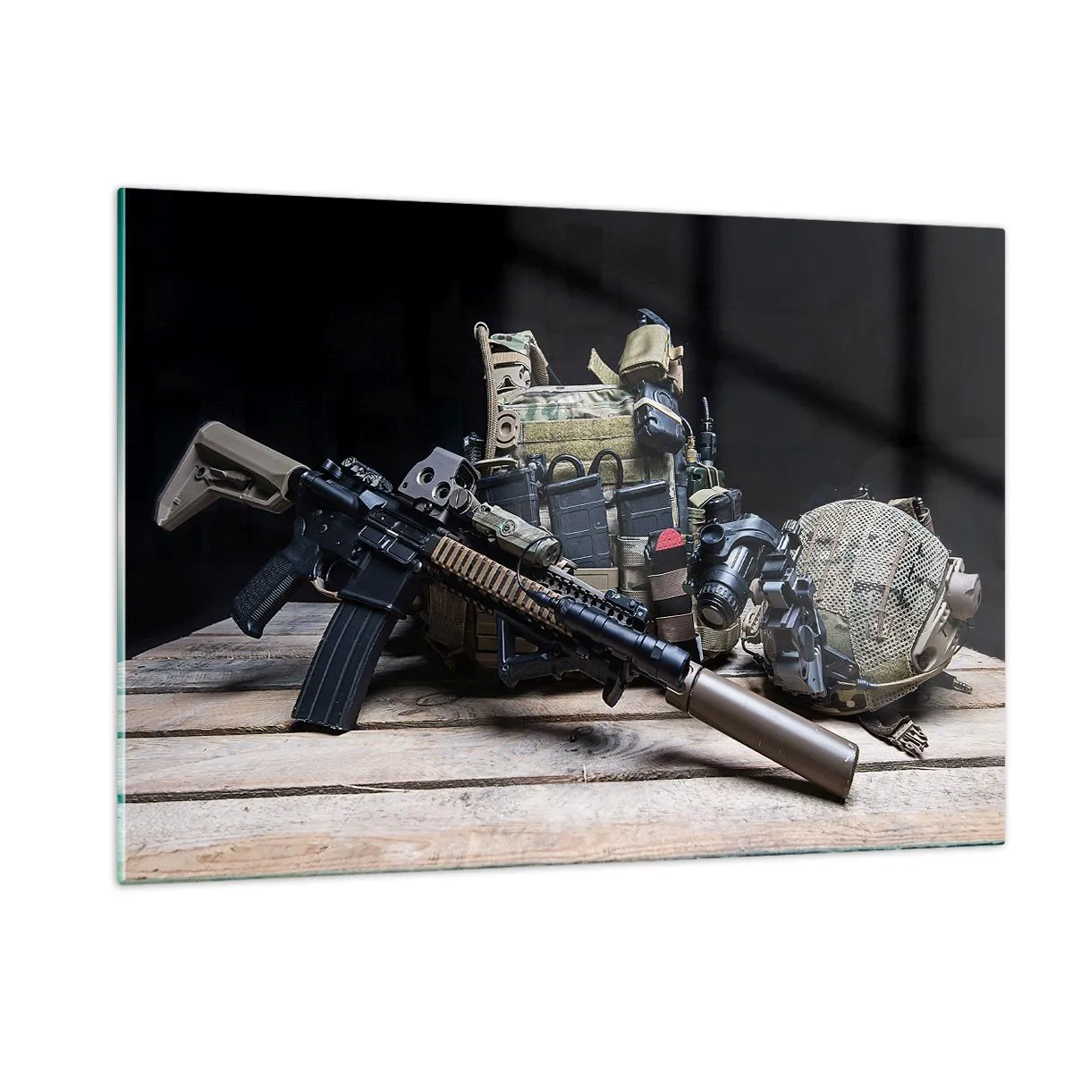 Quadro em vidro - Descanse! - 120x80 cm