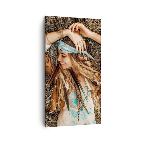 Quadro em tela - A caminho do verão do amor - 45x80 cm