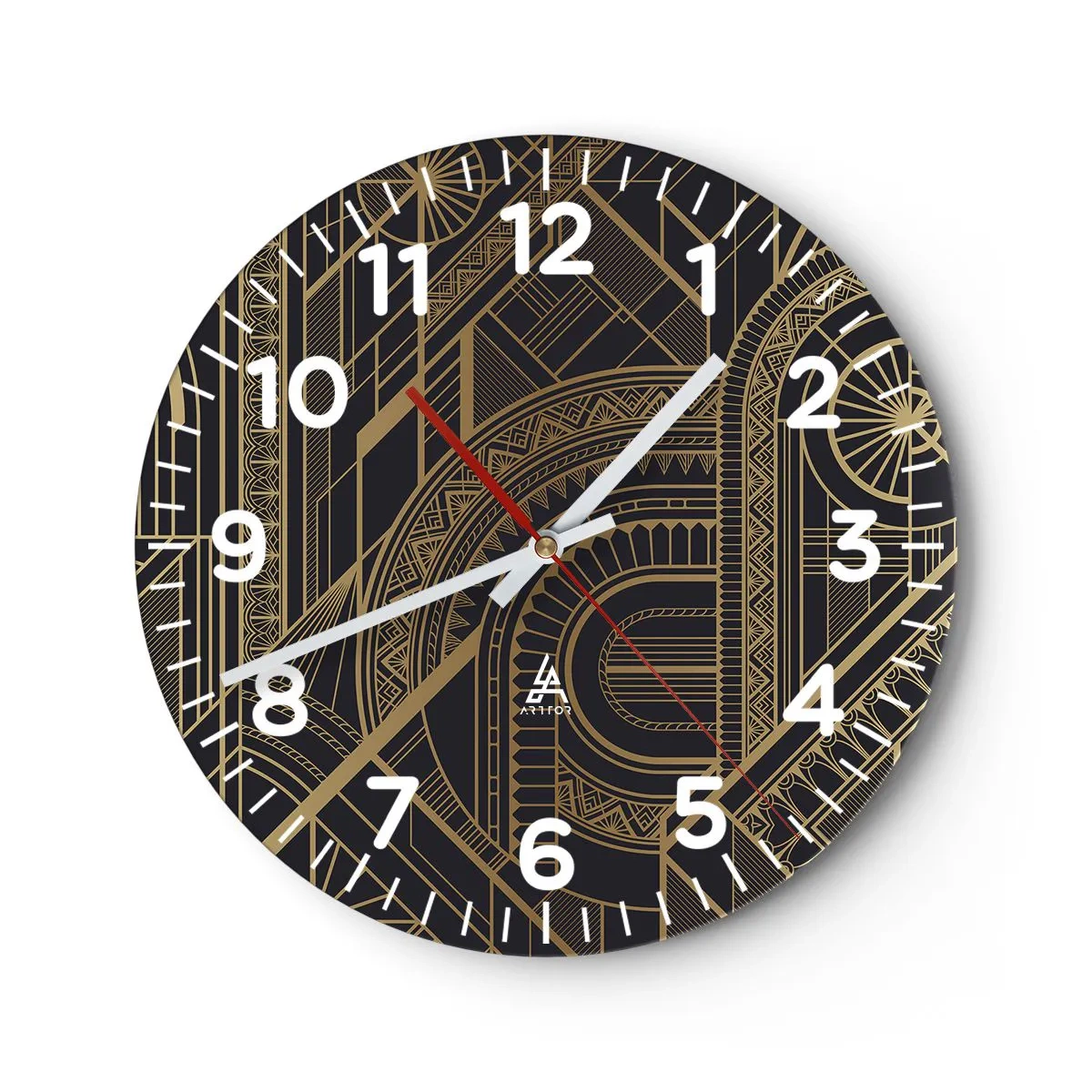 Relógio de parede - Relógio em vidro - Conceitos, ideias, planos - 40x40 cm