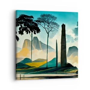Quadro em tela - Cada vez mais alto - 30x30 cm