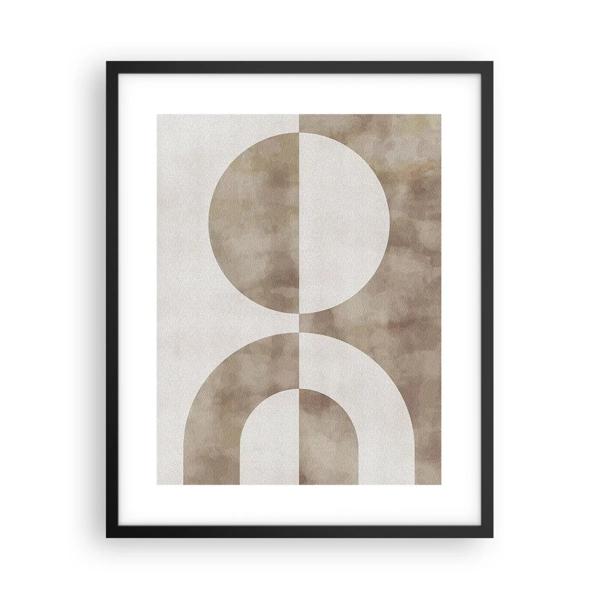 Pôster com moldura preta - Semelhanças e diferenças - 40x50 cm