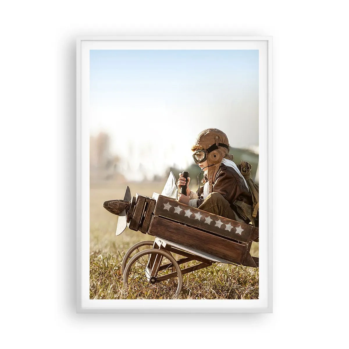 Pôster em moldura branca - O início rumo a um sonho - 70x100 cm