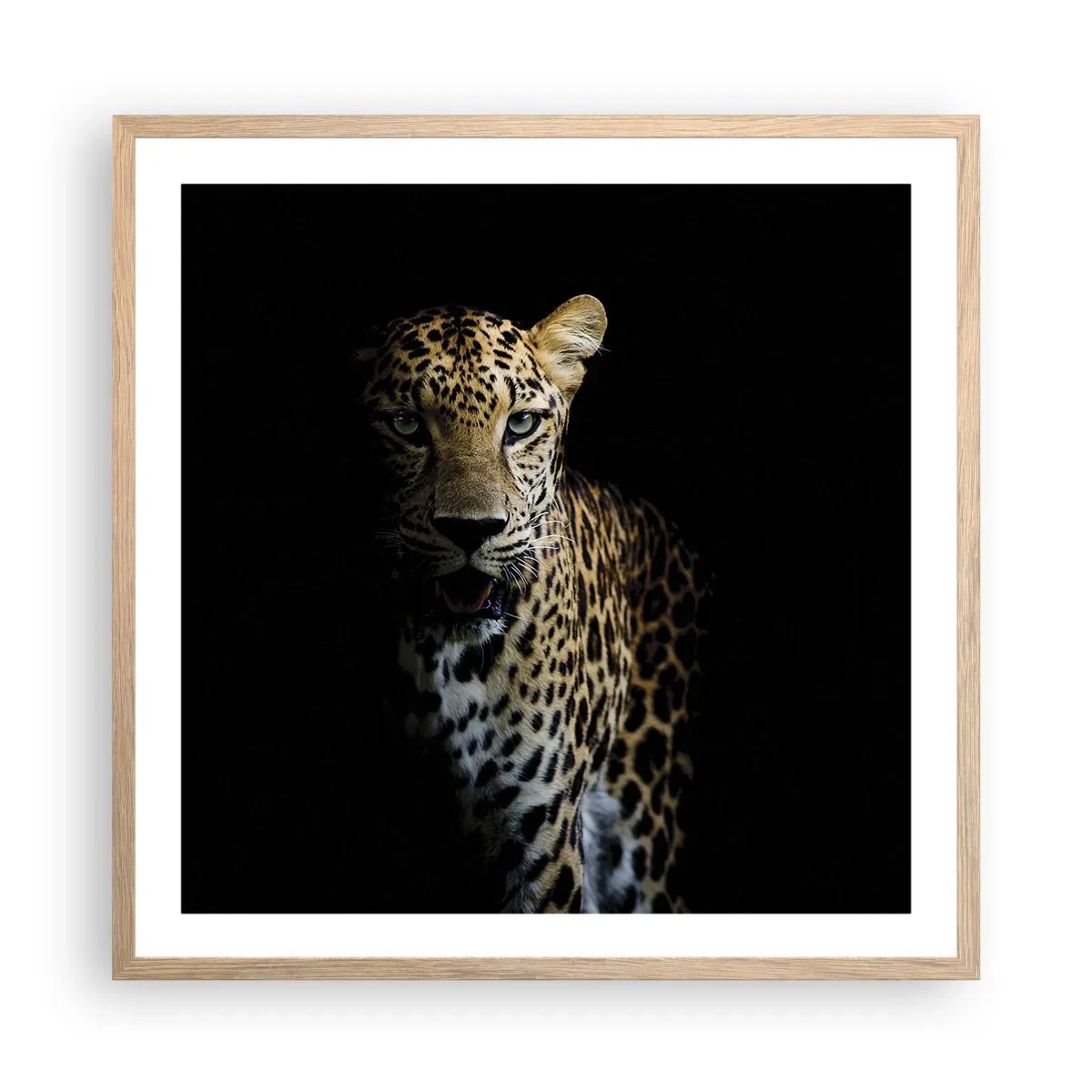 Pôster com moldura de carvalho claro - Beleza escura - 60x60 cm