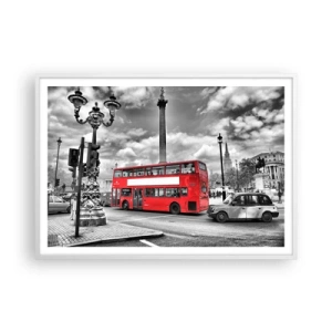 Pôster em moldura branca - A verdadeira corrente sanguínea da cidade - 100x70 cm