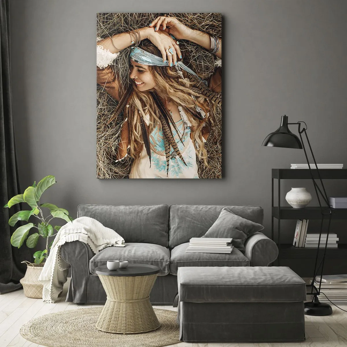 Quadro em tela - A caminho do verão do amor - 50x70 cm