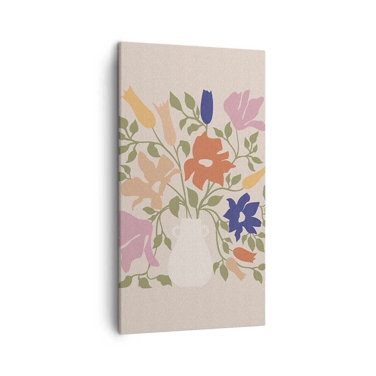 Quadro em tela - Buquê delicado - 45x80 cm