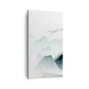 Quadro em tela - Acima dos picos - 45x80 cm