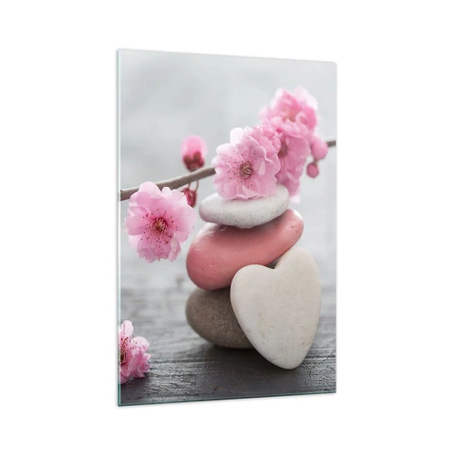 Quadro em vidro - Flor de cerejeira - 70x100 cm