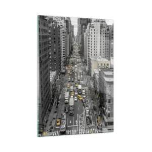 Quadro em vidro - Vida em Nova York - 50x70 cm