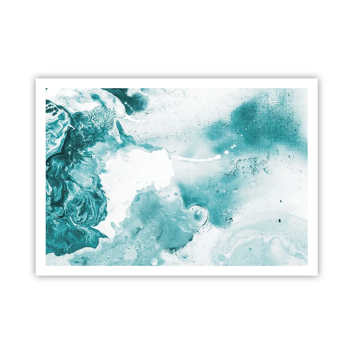 Pôster - Inundado em azul - 100x70 cm