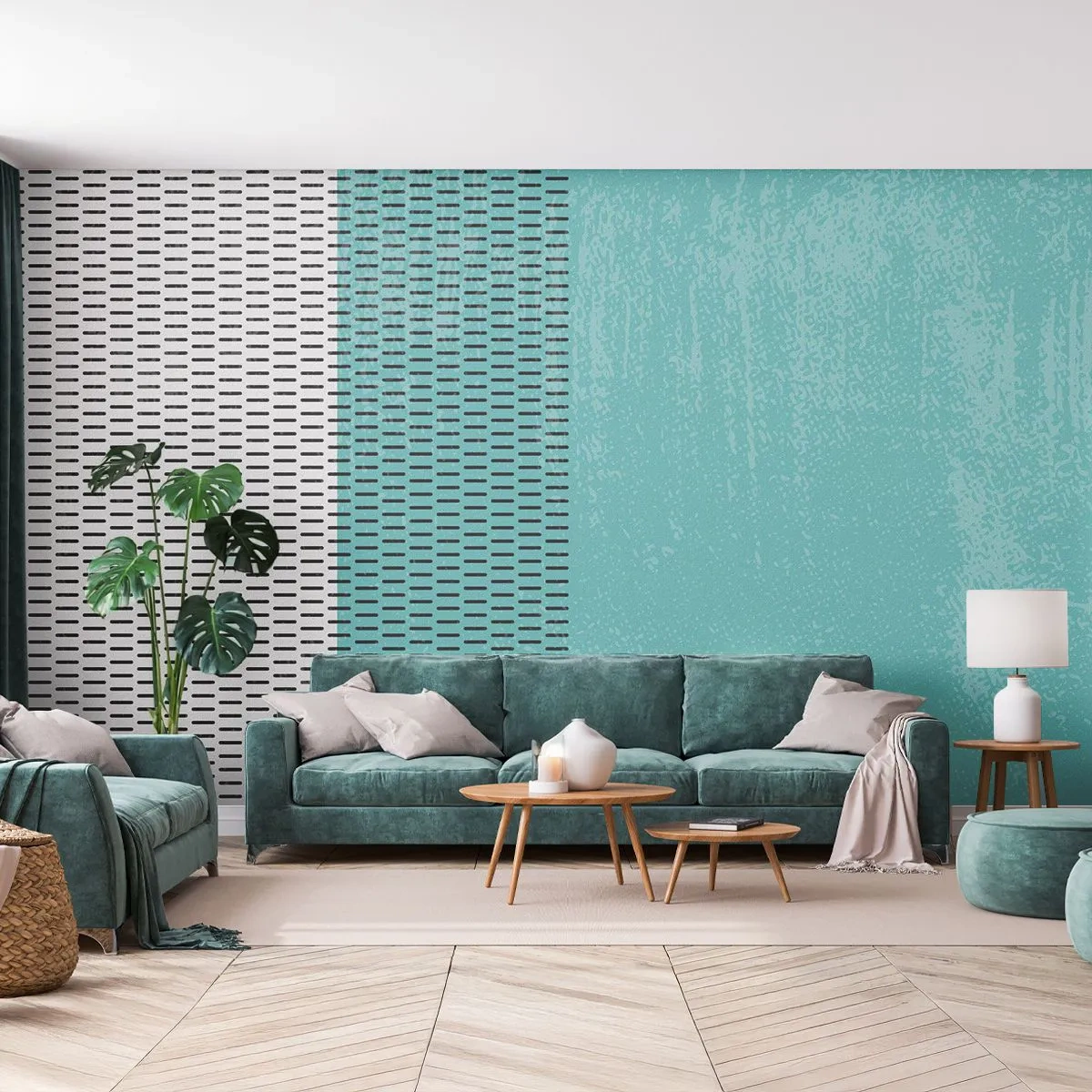 Papel de Parede Premium Canvas - Composição equilibrada - Abstração, Gráficos, Pedaço - 250x175 cm