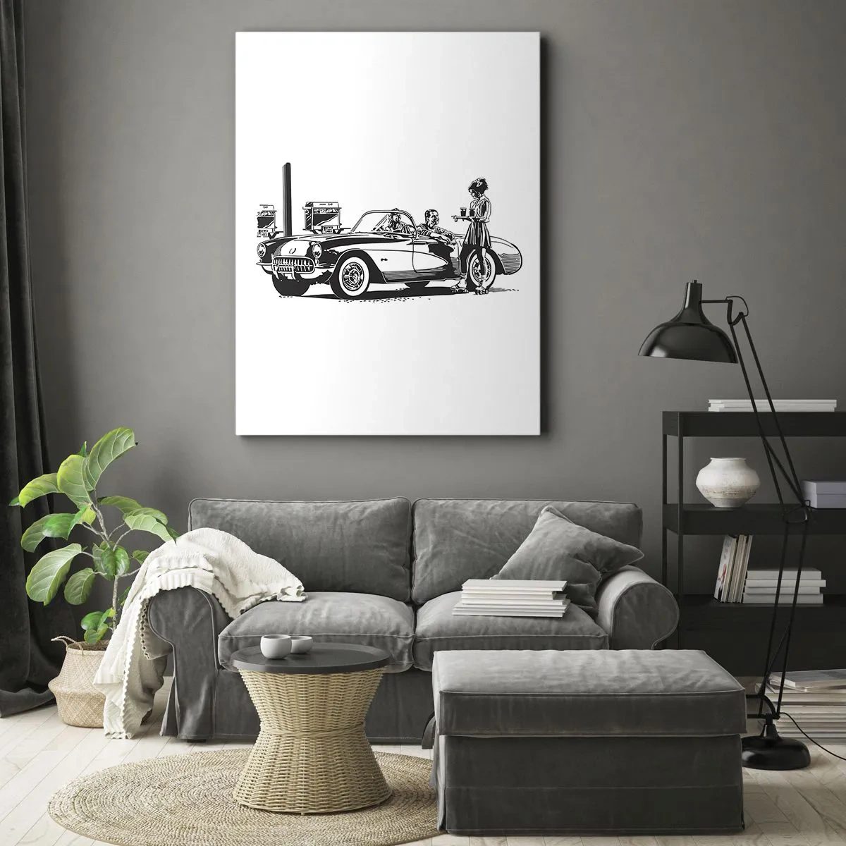 Quadro em tela - 60º - América Despreocupada - 50x70 cm