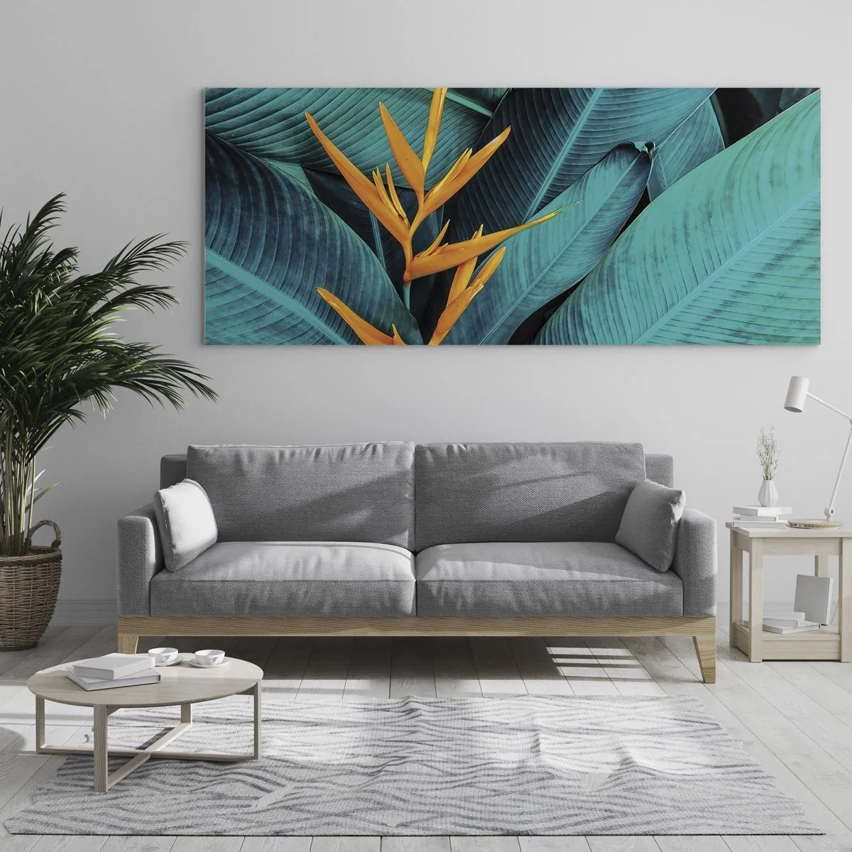 Quadro em vidro - Flor do Éden - 120x50 cm