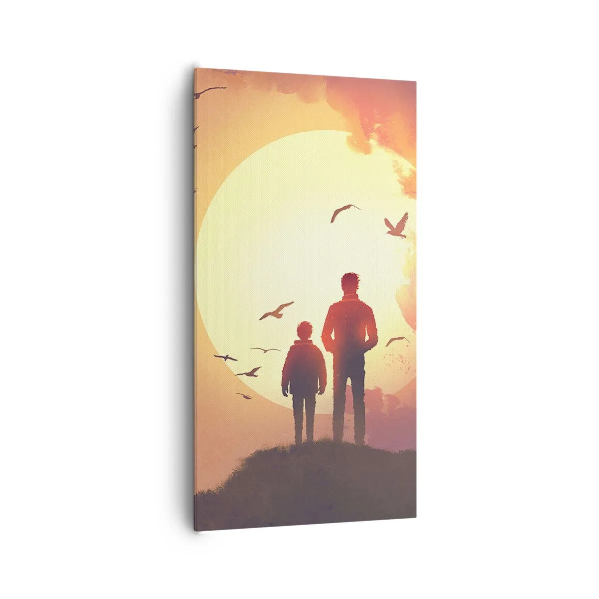 Quadro em tela - Cara a cara com o sol - 65x120 cm