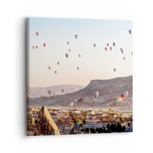 Quadro em tela - Como navios no céu - 30x30 cm