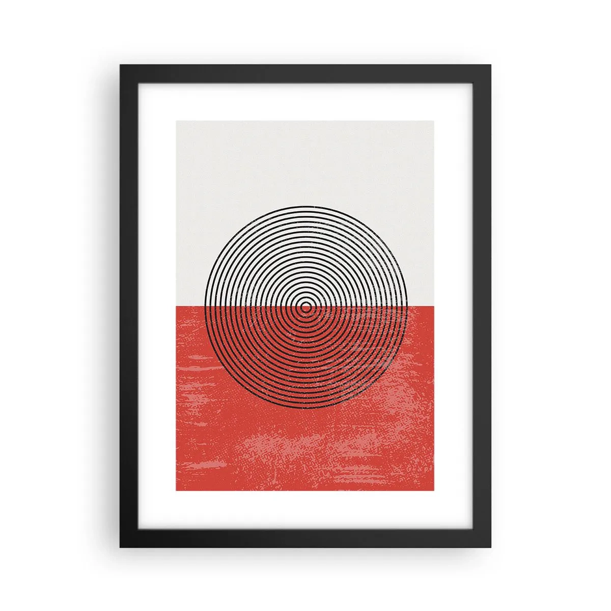 Pôster com moldura preta - Direto ao ponto - 30x40 cm