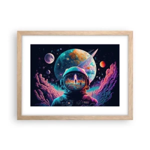 Pôster com moldura de carvalho claro - Os filósofos não sonharam com isso - 40x30 cm