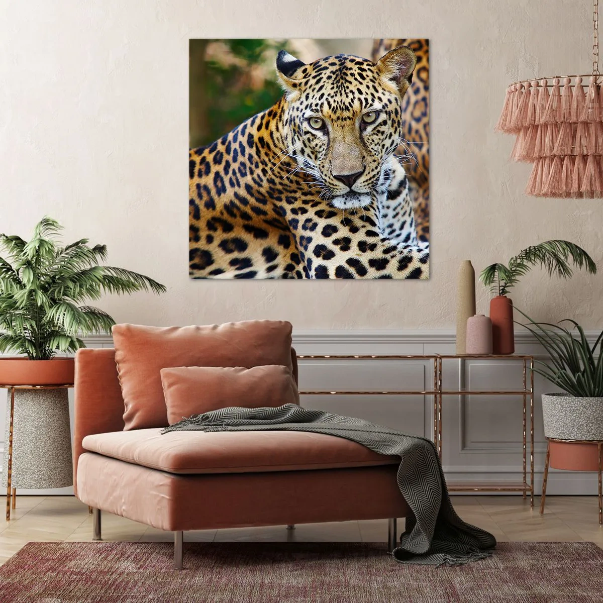 Quadro em tela - Selvagem e tranquilo - 40x40 cm