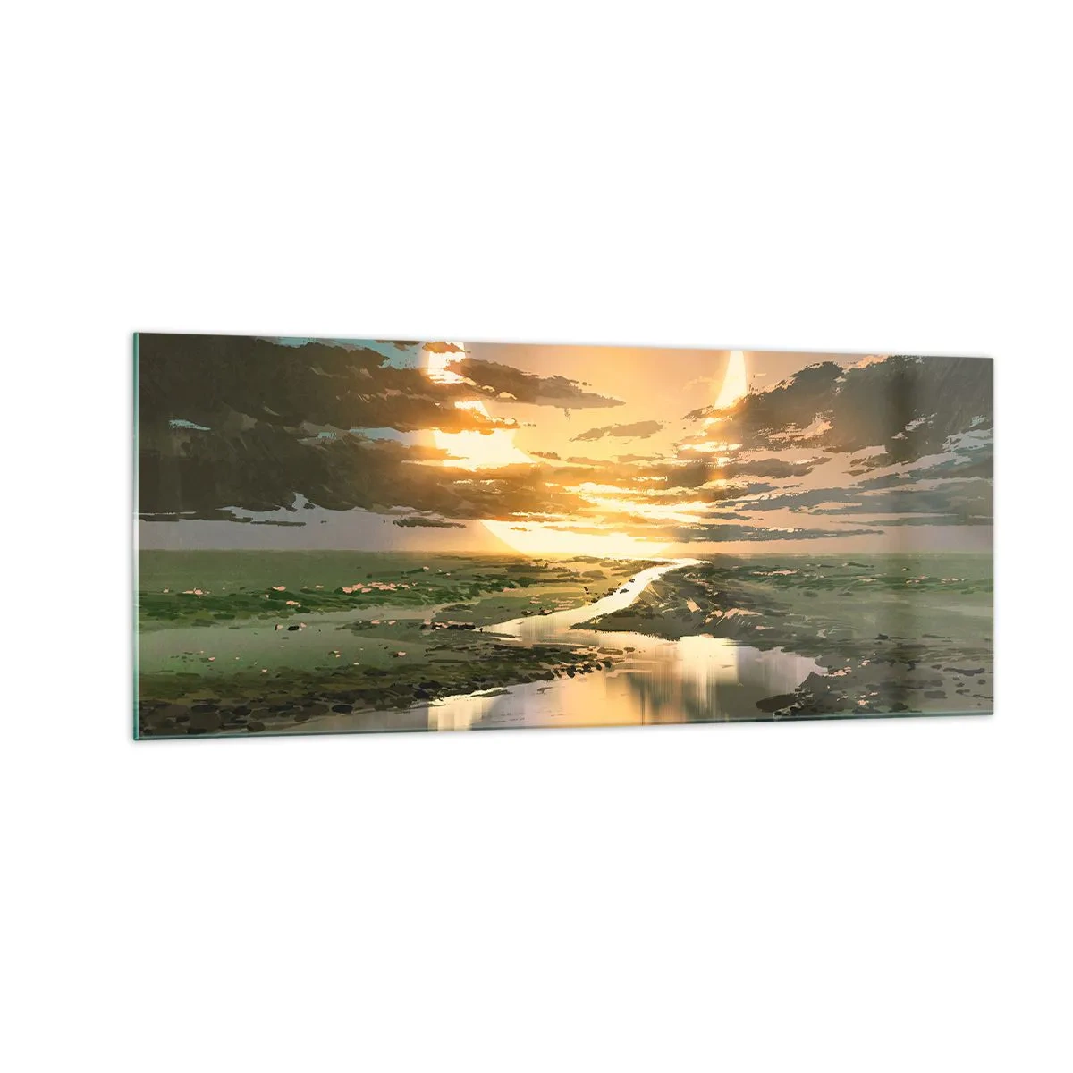 Quadro em vidro - Algures numa galáxia muito, muito distante - 100x40 cm