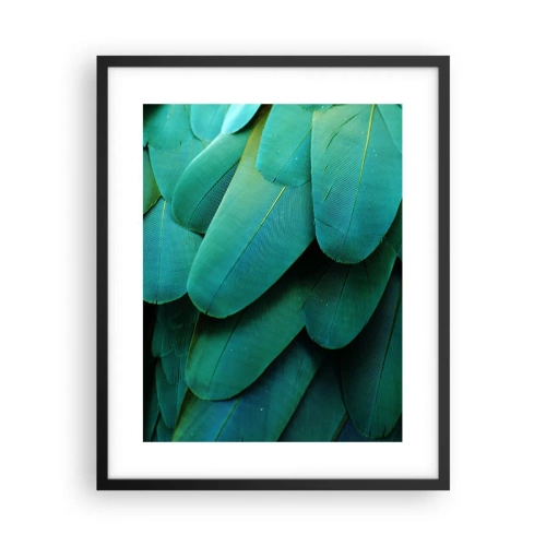 Pôster com moldura preta - Precisão de papagaio - 40x50 cm