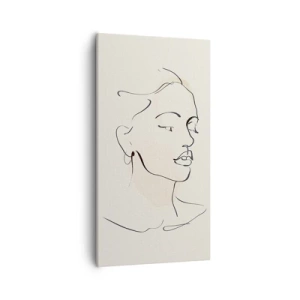 Quadro em tela - Uma certa linha - 55x100 cm