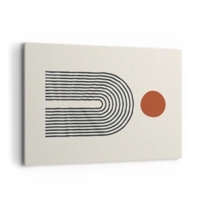 Quadro em tela - Magnetismo de formas e cores - 100x70 cm