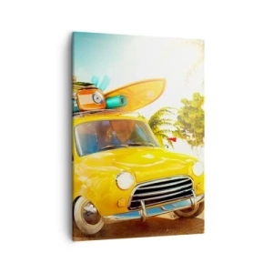 Quadro em tela - Uma viagem para mais do que um sorriso - 50x70 cm