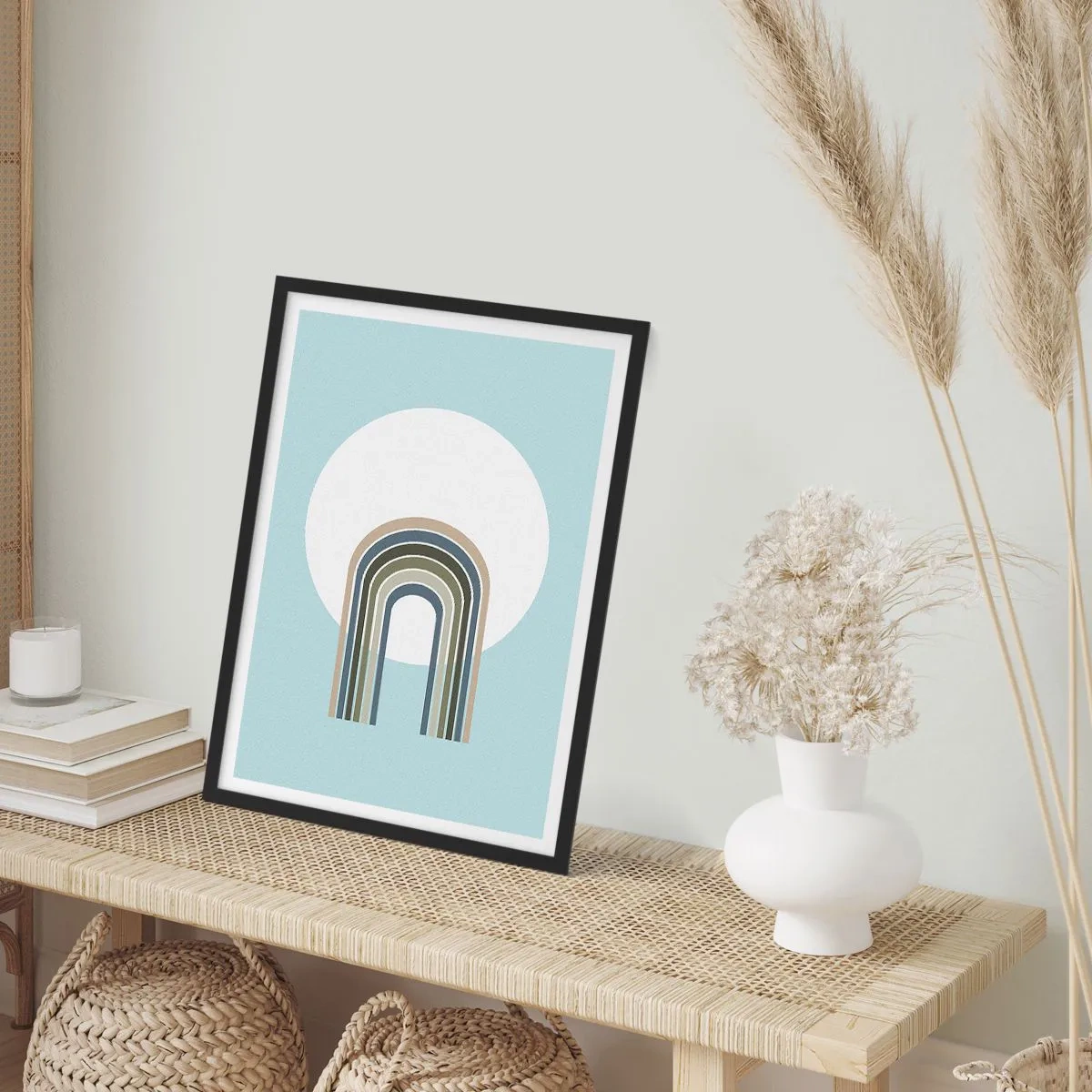 Pôster com moldura preta - Atração irresistível - 40x50 cm