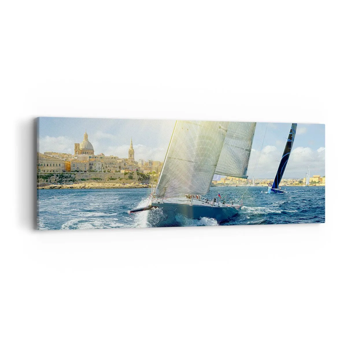 Quadro em tela - É hora de deixar a cidade - 90x30 cm