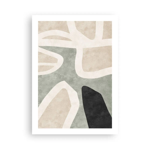 Pôster - Composição com motivo preto - 50x70 cm