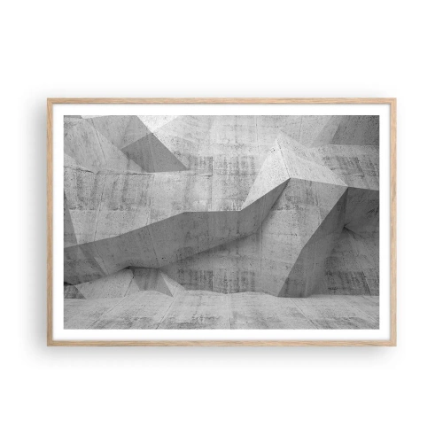 Pôster com moldura de carvalho claro - Um verdadeiro desafio - 100x70 cm